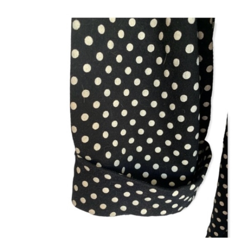 Black and White Polka Dot Women's Top - Picture 3 of 4